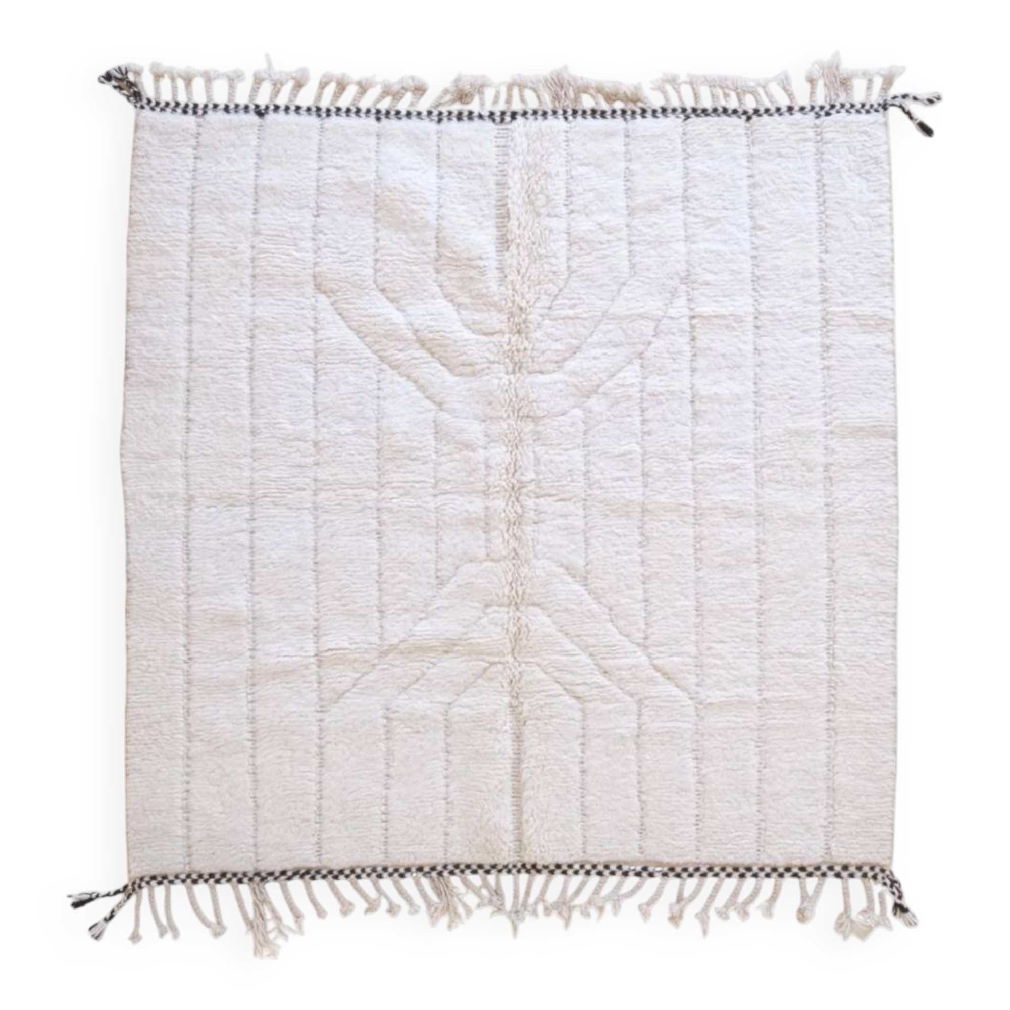 White square rug - 195 x 195 cm