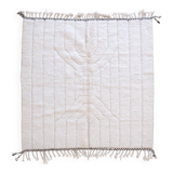 White square rug - 195 x 195 cm