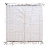 Tapis carré blanc - 195 x 195 cm