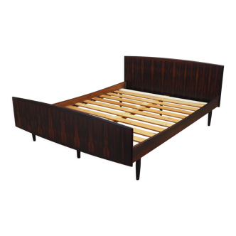 Rosewood bed, Danish design, 1970s, manufactured by Omann Jun