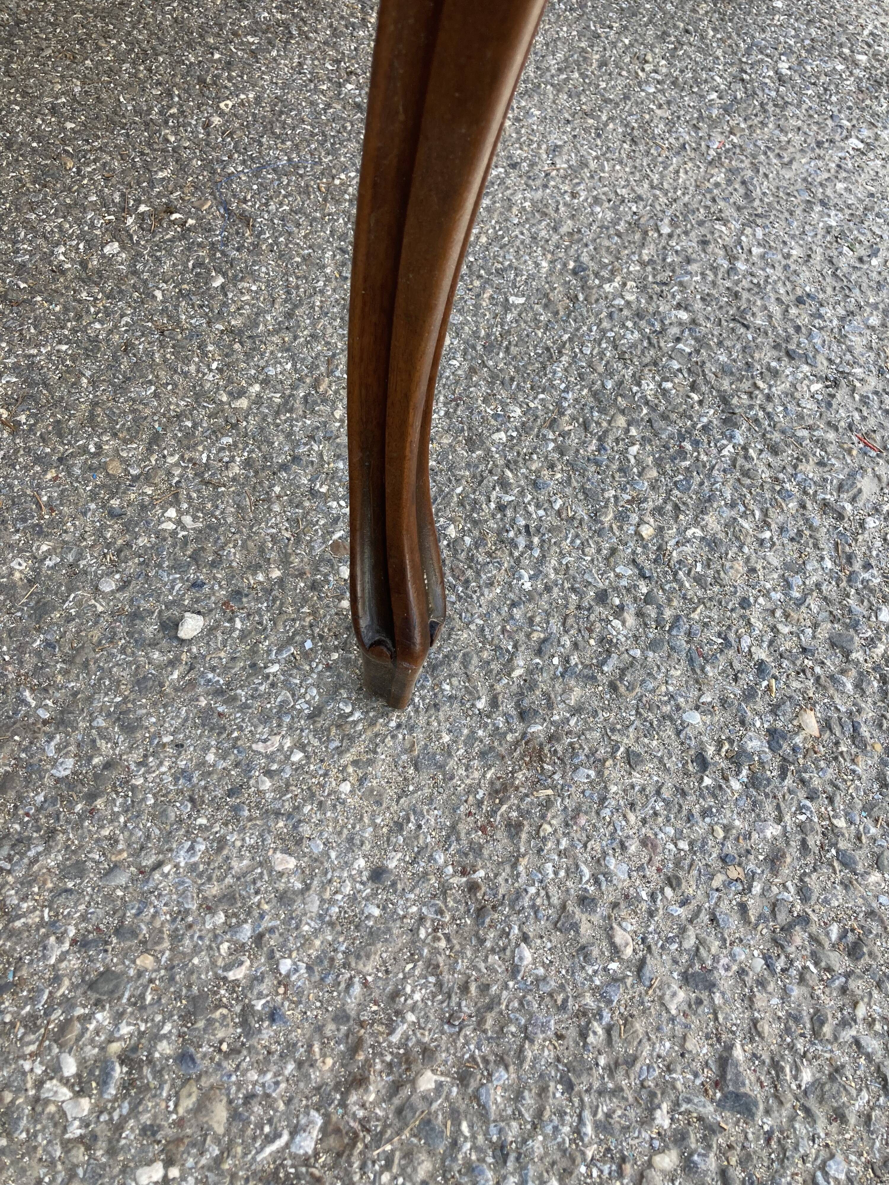 Louis XV style table, leather top