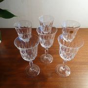 6 glasses red wine Cristal d'Arques JG Durand Villiers 11,5 cl size Beaulieu