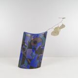 Postmodern vase by Steuler design, 80s ceramic vase