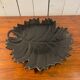 Black leaf-shaped platter