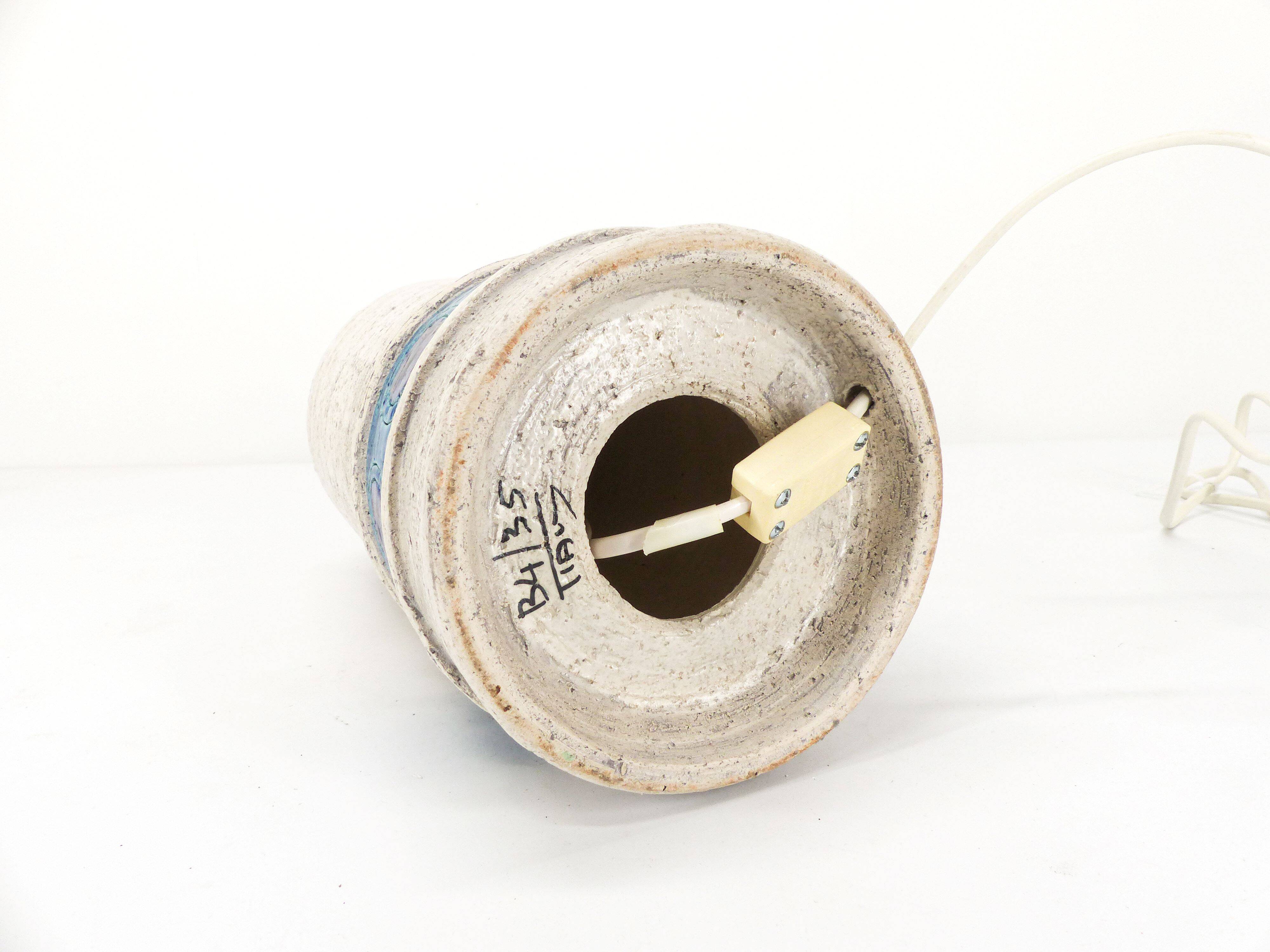 Pied de lampe en céramique Bitossi/Bergboms 1960