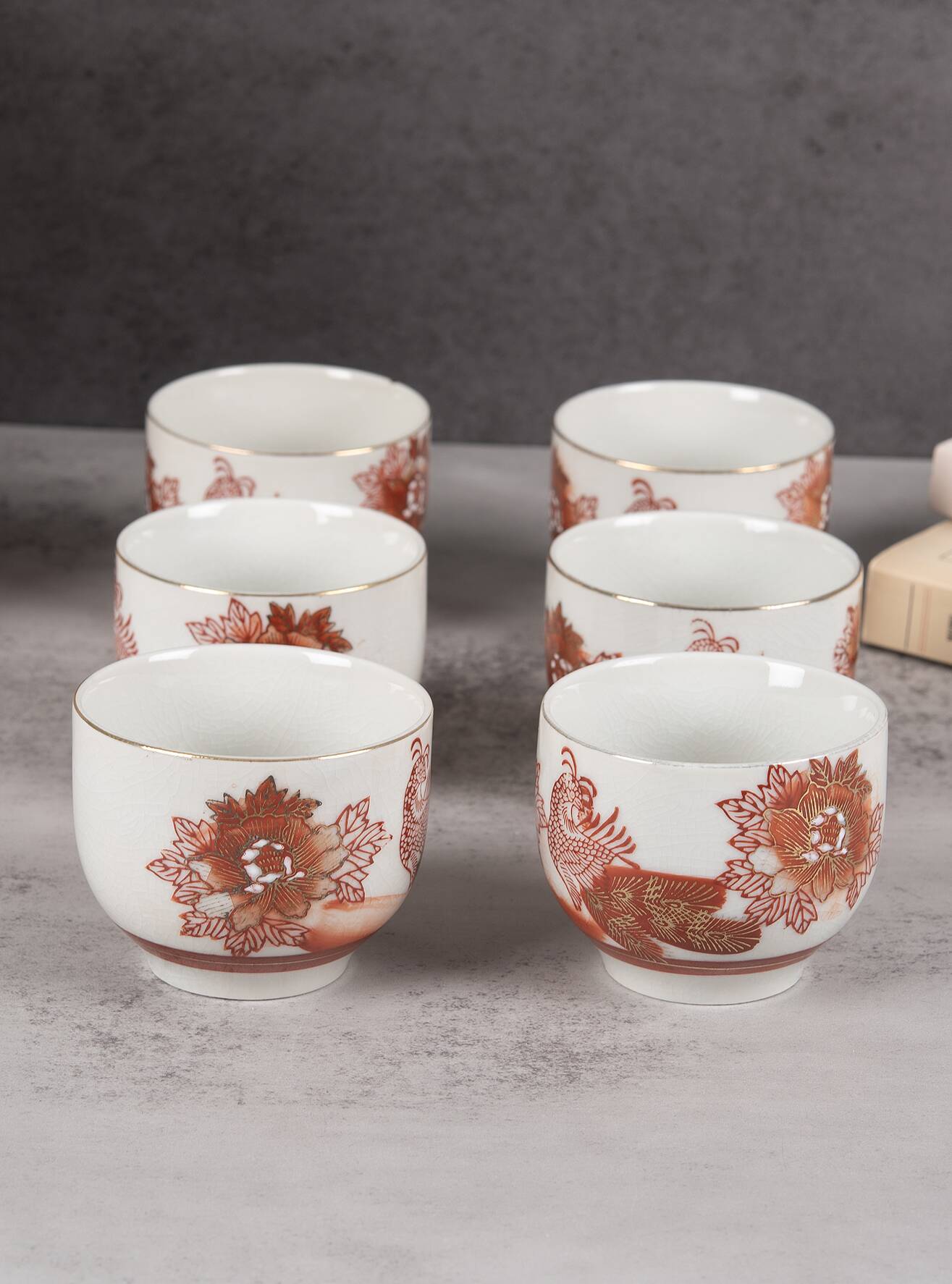 Set of 6 tea cups, JAPAN