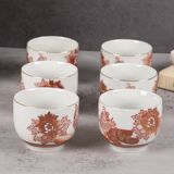 Set of 6 tea cups, JAPAN