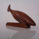 Danish Teak Shark with Stand, 1960s