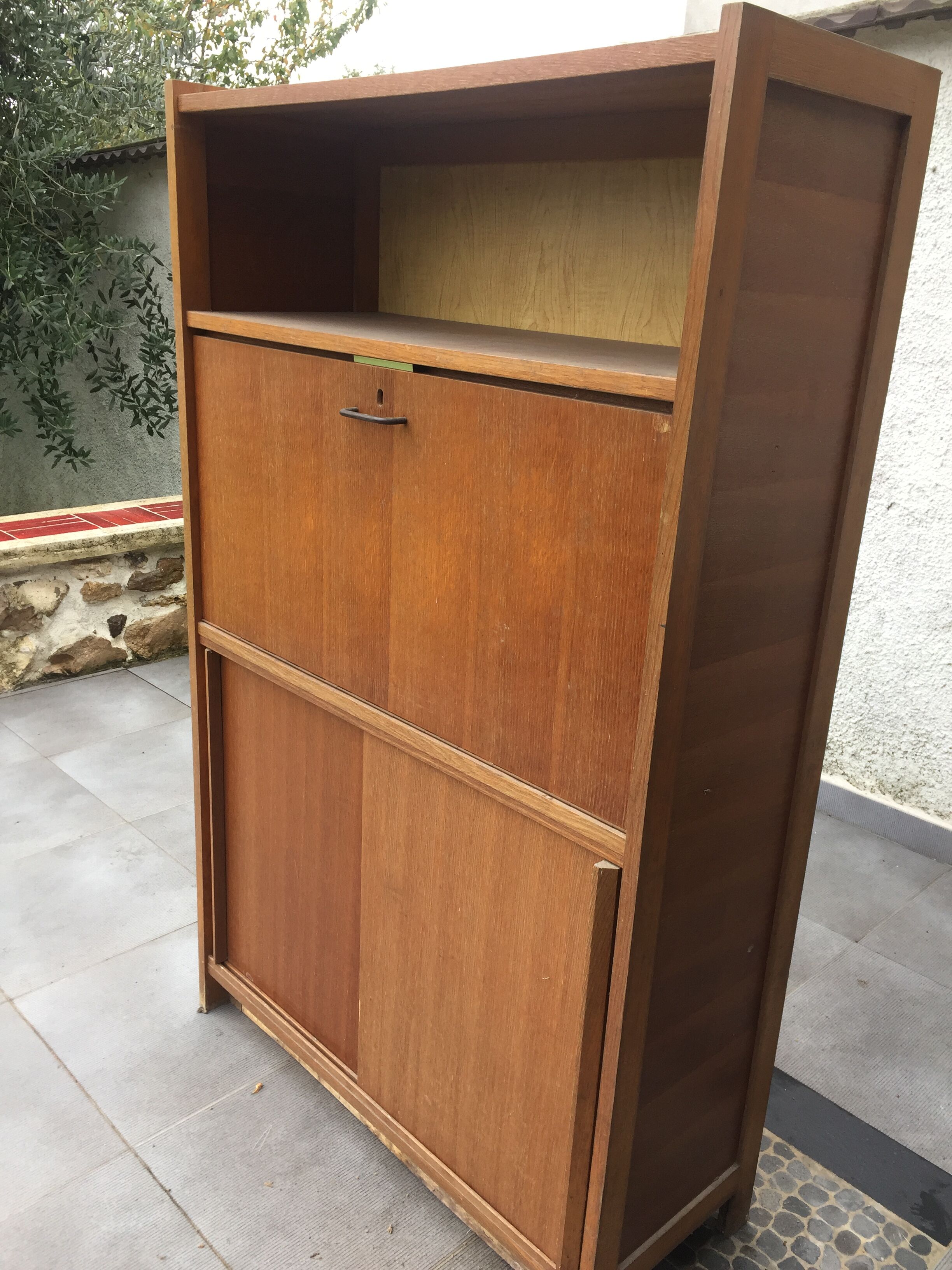 Meuble secrétaire en bois