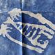 11 small Tye & Dye towels with African patterns - Blue - cotton - 35x35 cm