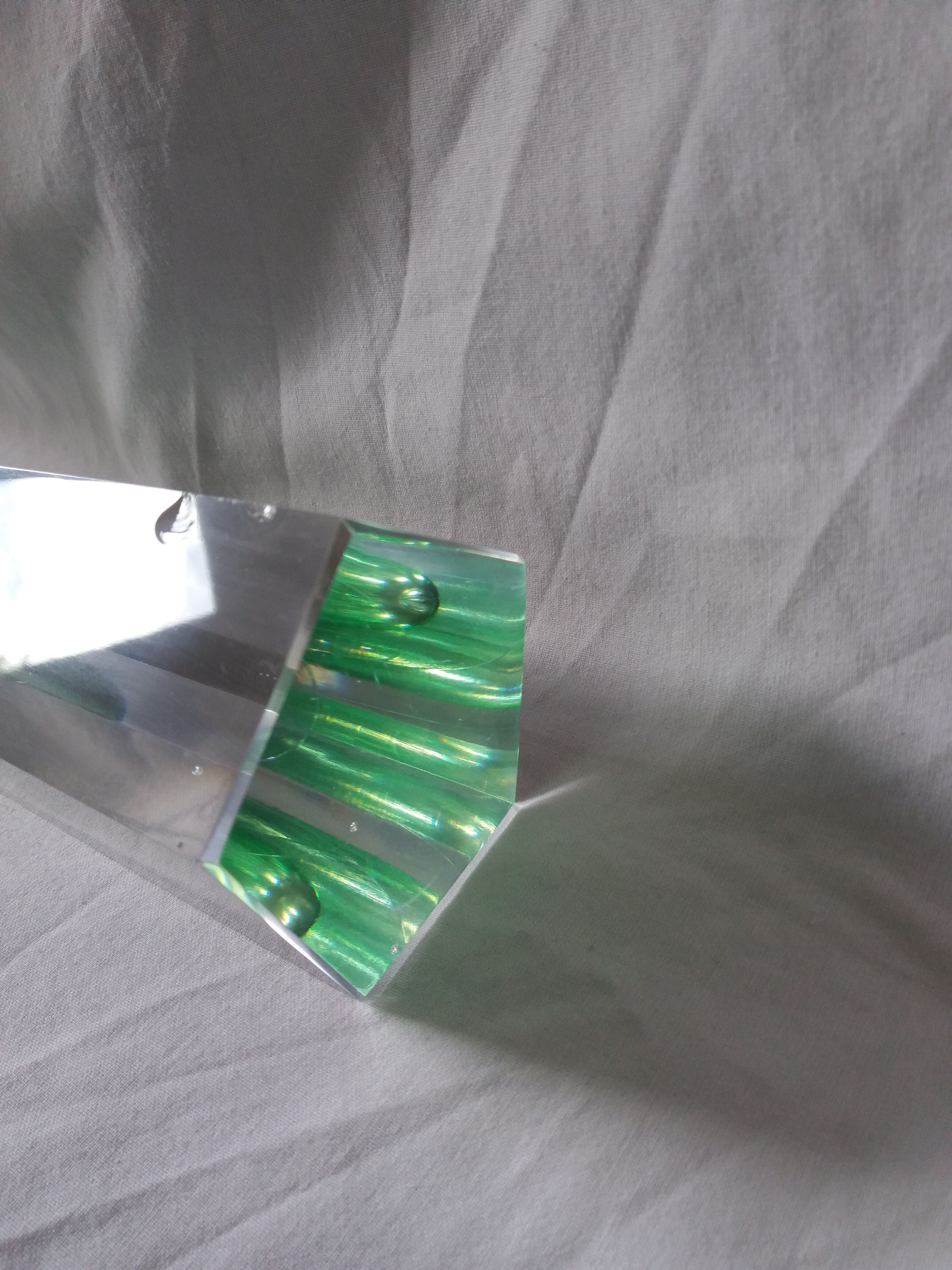 Bohemian crystal soliflore vase