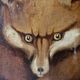 Table, oil on animal canvas, fox