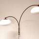 Space Age mushroom doublet arc wall lamp with , Dijkstra 1970s