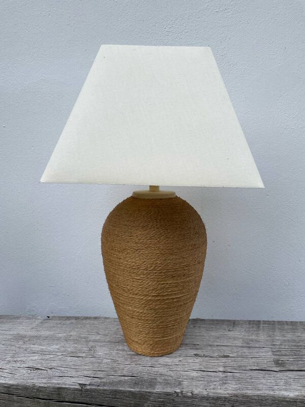 Lampe en rotin vintage Habitat