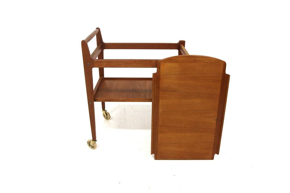 Scandinavian teak trolley "Tellus", Gustafssons Möbelfabrik, Sweden, 1940