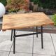 Wooden and metal side table industrial style 6070s