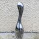 Important Aluminium Vase Vintage Modernist Design Organic Shape