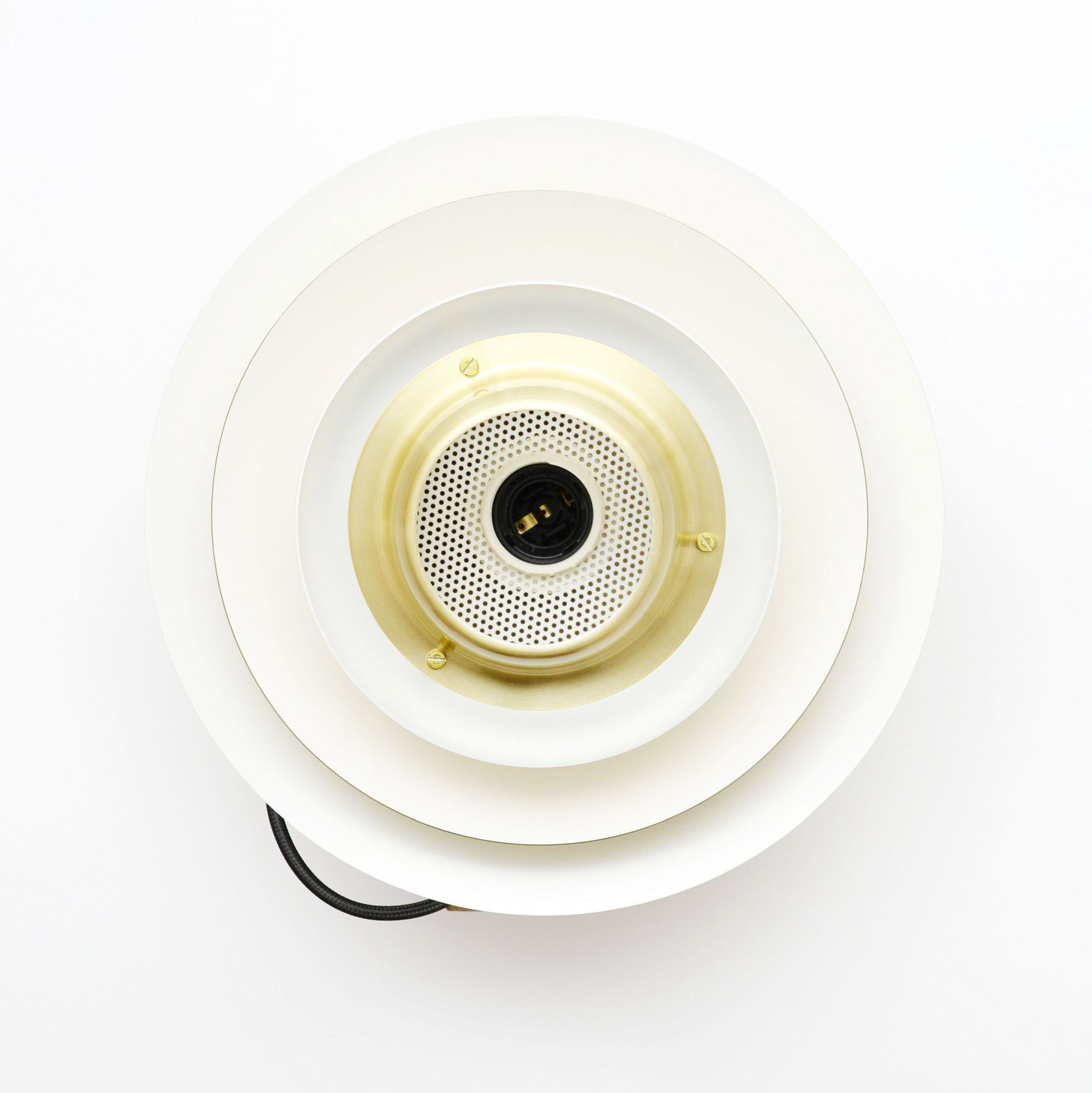 Lampe Jeka dorée, Danemark, années 1970