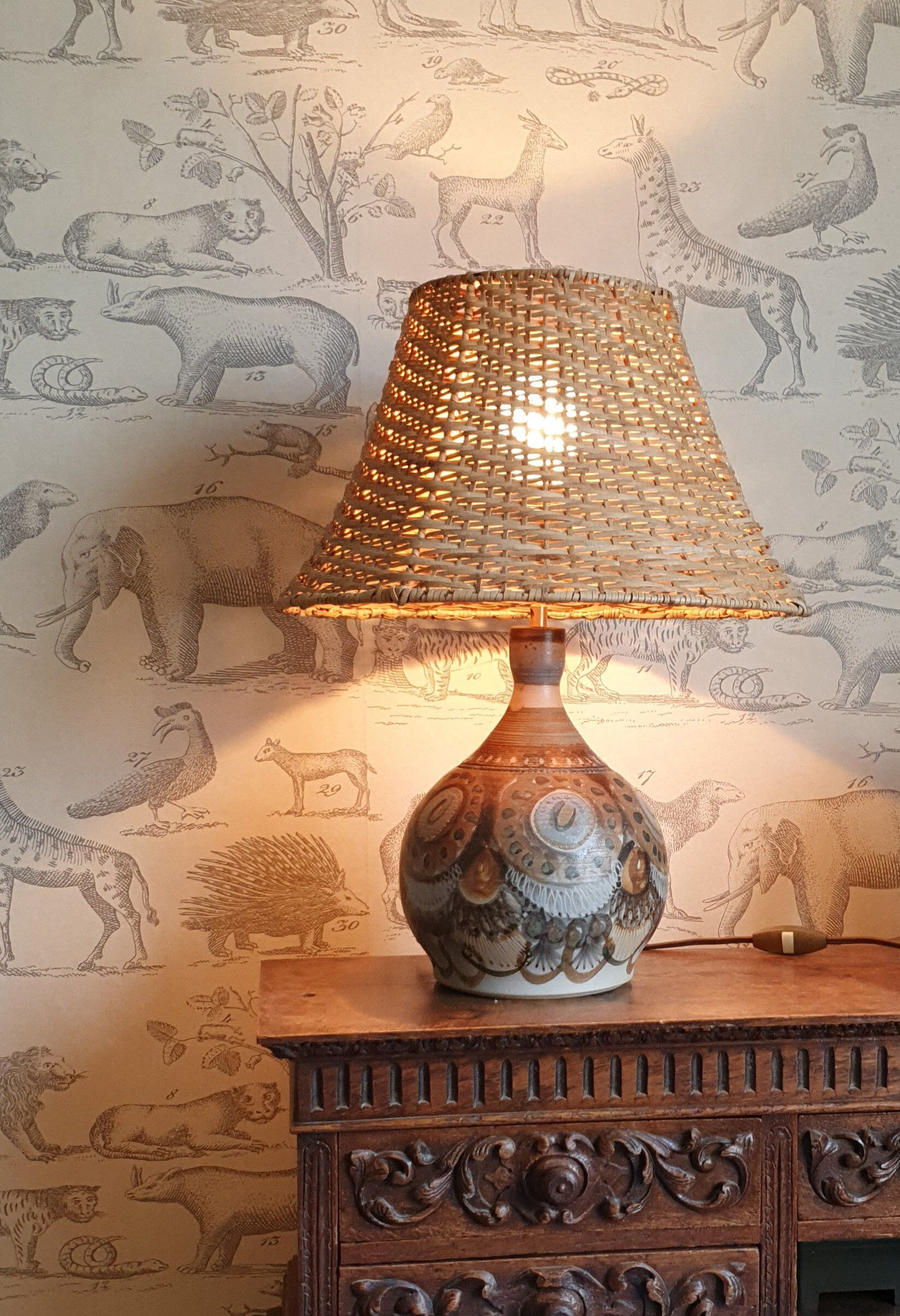 Ceramic lamp Jean Claude Courjault