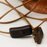 Bedside lamp, turned wood