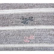 Vintage Turkish Hand-Knotted Wool Cotton Gray Kilim Runner Rug 95x196