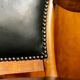 Fauteuil bois et cuir