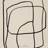 Abstract lines giclee print, 50x70cm