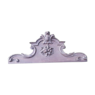 Wooden cabinet pediment