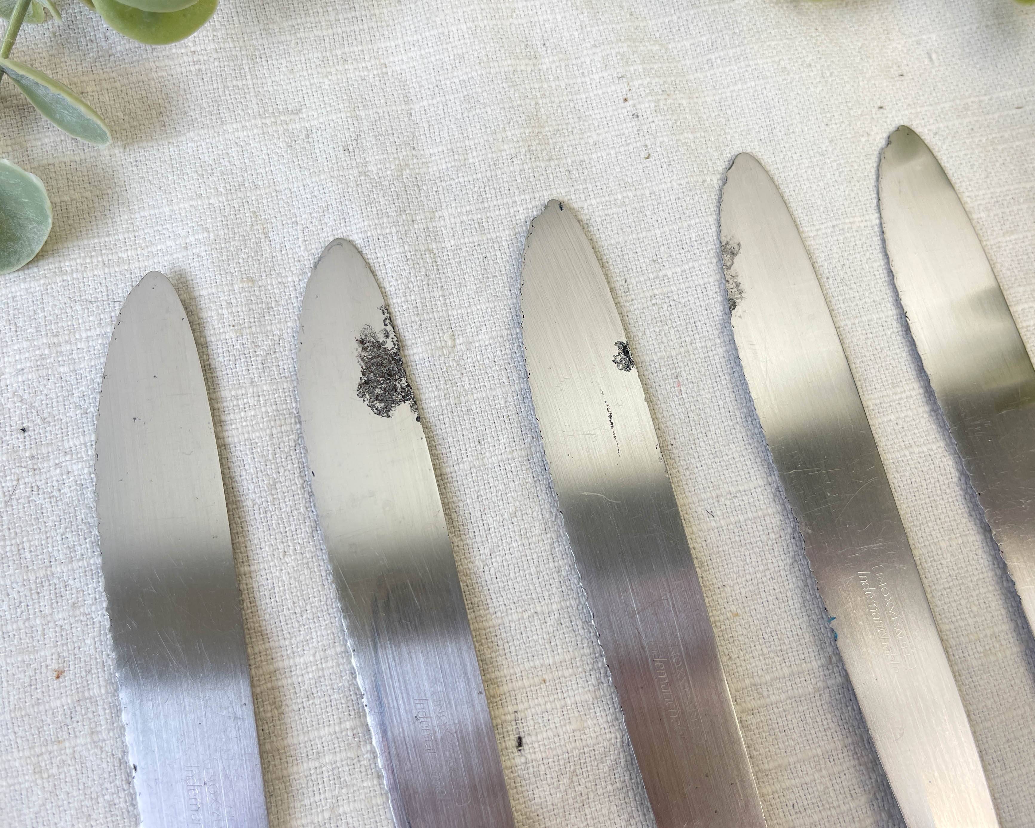 6 vintage Bakelite ivory knives France