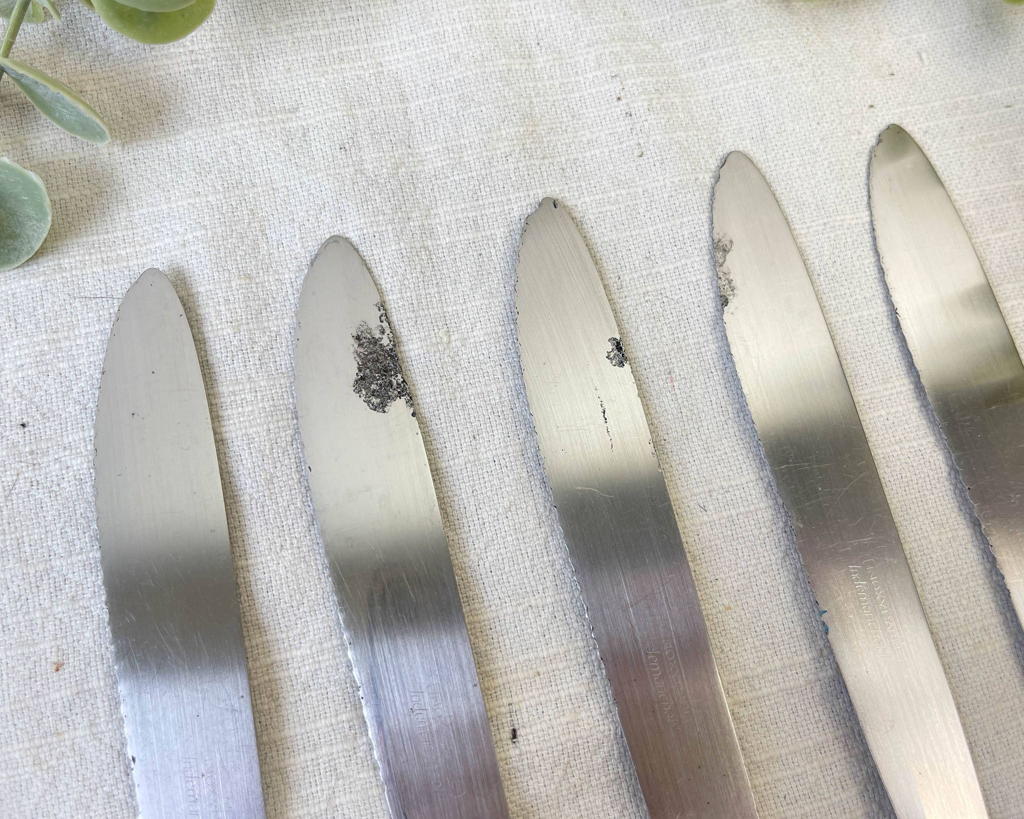 6 vintage Bakelite ivory knives France