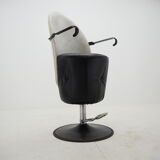 Midcentury adjustable hairdresser swivel armchair, 1970