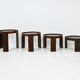 Nest tables model 780, by Gianfranco Frattini for Cassina, 1960s
