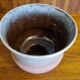 Strehla Germany Vintage Ceramic Iridescent Pink Flowerpot Vase