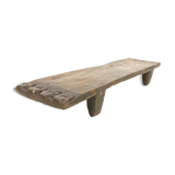 Vintage wabi sabi Senufo or Naga bench low table
