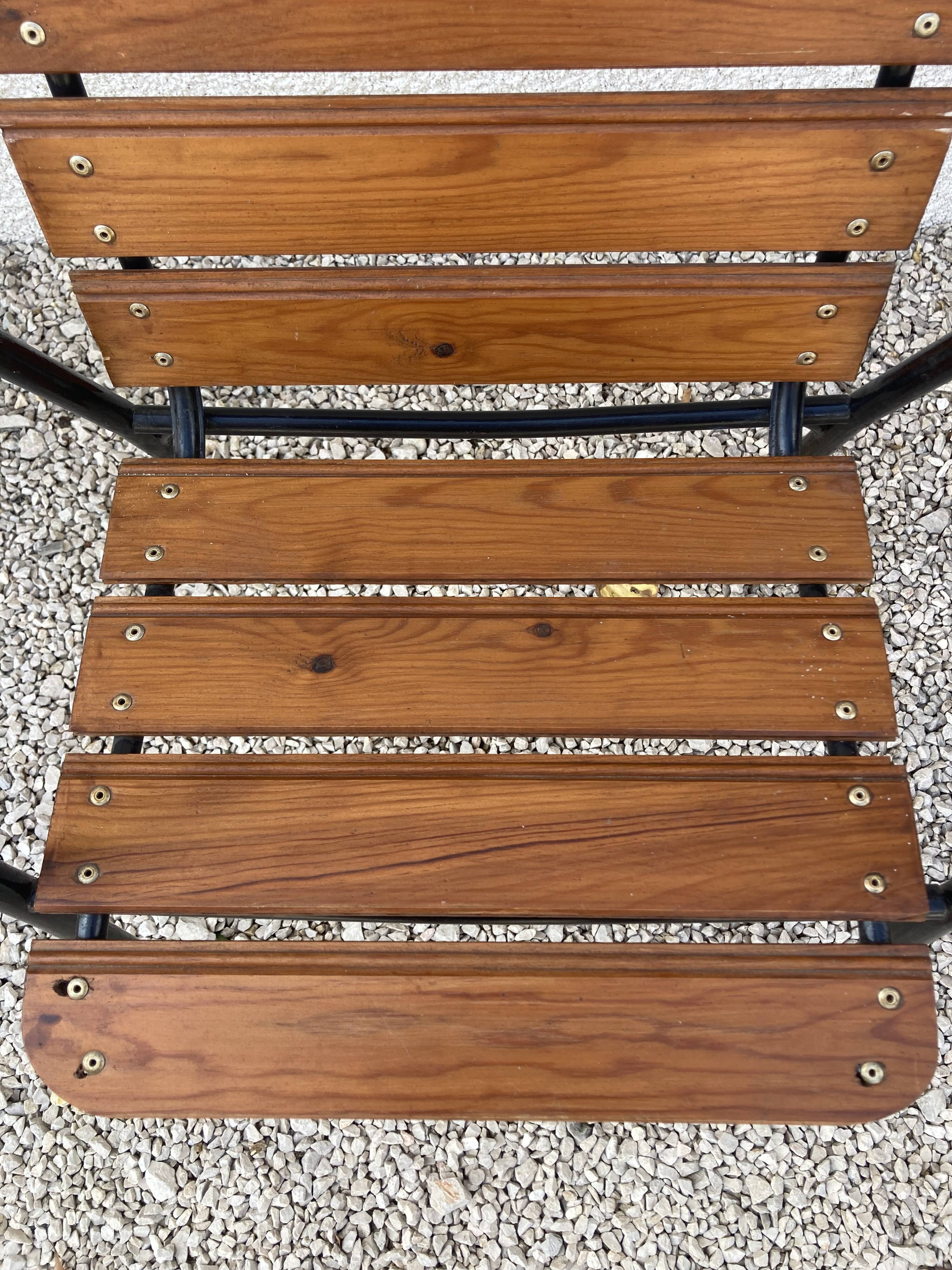 4 industrial style garden armchairs