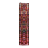 Tapis de couloir turc noué à la main 86x388