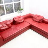 Ewald Schillig leather sofa, 2000s