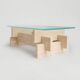 Table basse en verre 'BERLIN'