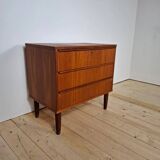 Danish mid-century modern teak chest of drawers with three drawers – 1960s