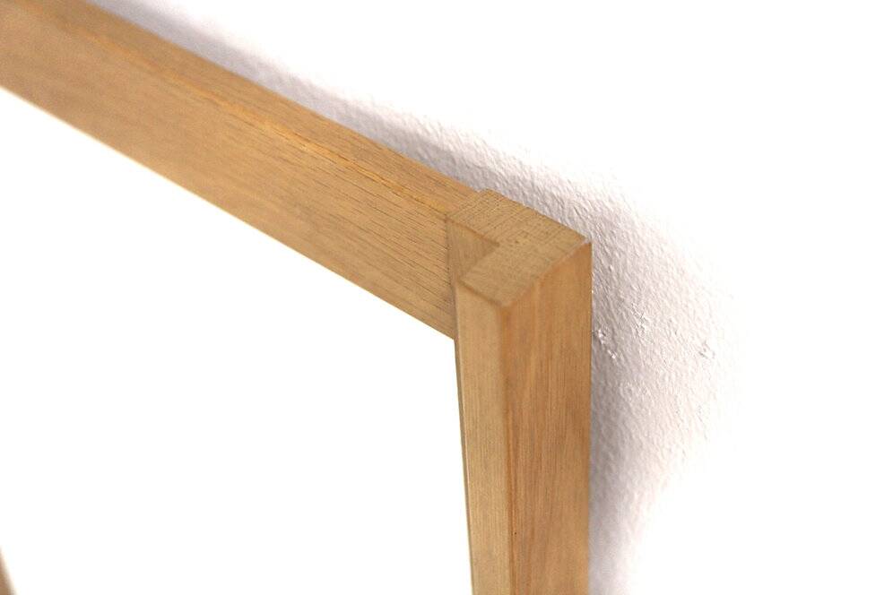 Scandinavian oak mirror 112x48cm, Nybrofabriken, Sweden, 1960