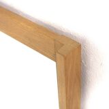 Scandinavian oak mirror 112x48cm, Nybrofabriken, Sweden, 1960