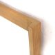 Scandinavian oak mirror 112x48cm, Nybrofabriken, Sweden, 1960