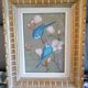 Tableau oiseaux bleu