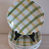 Set of 7 plates Moulin des loups