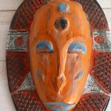 Colorful wooden tribal mask