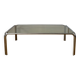 Table basse en verre fumé vintage