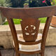 Paire de chaises artisanales xix’ en noyer et paillage