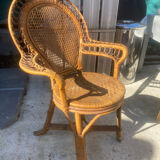 Vintage rattan chair chair