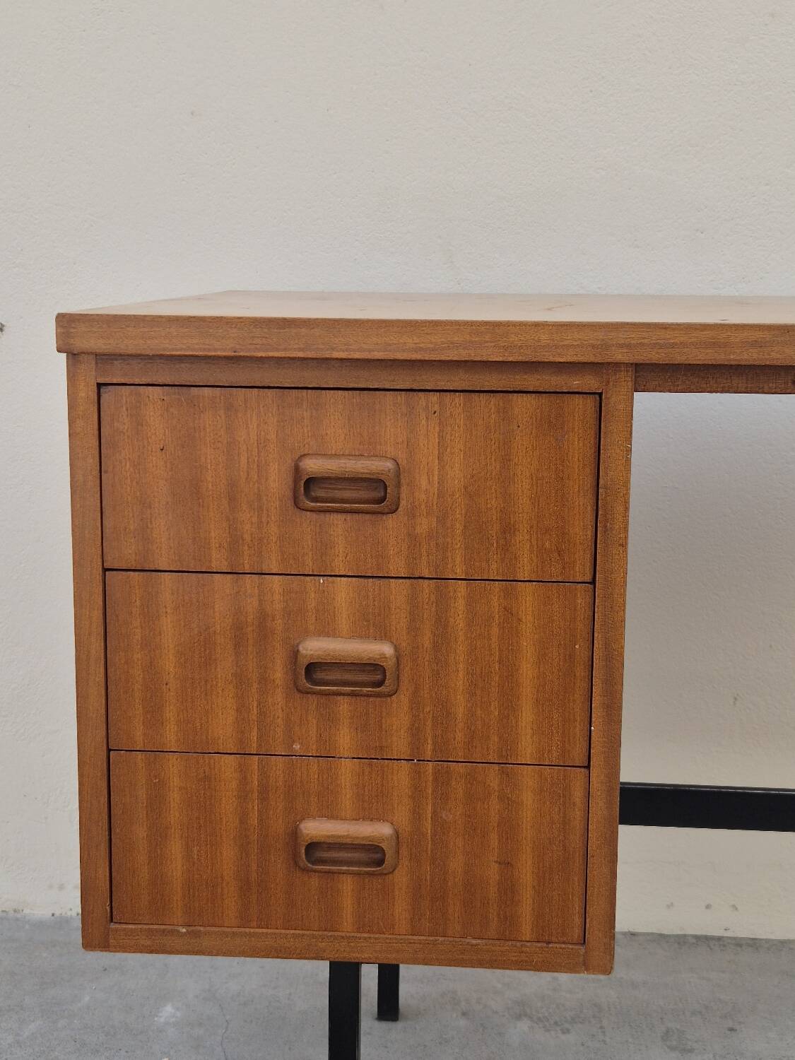 Vintage 1950s Scandinavian style modernist desk