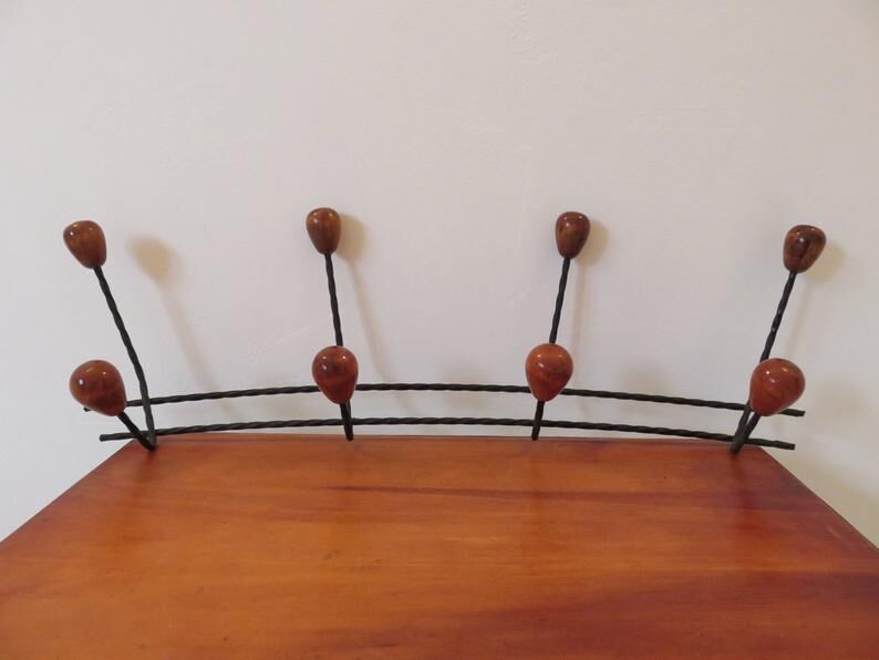 60s metal and wood mantle door